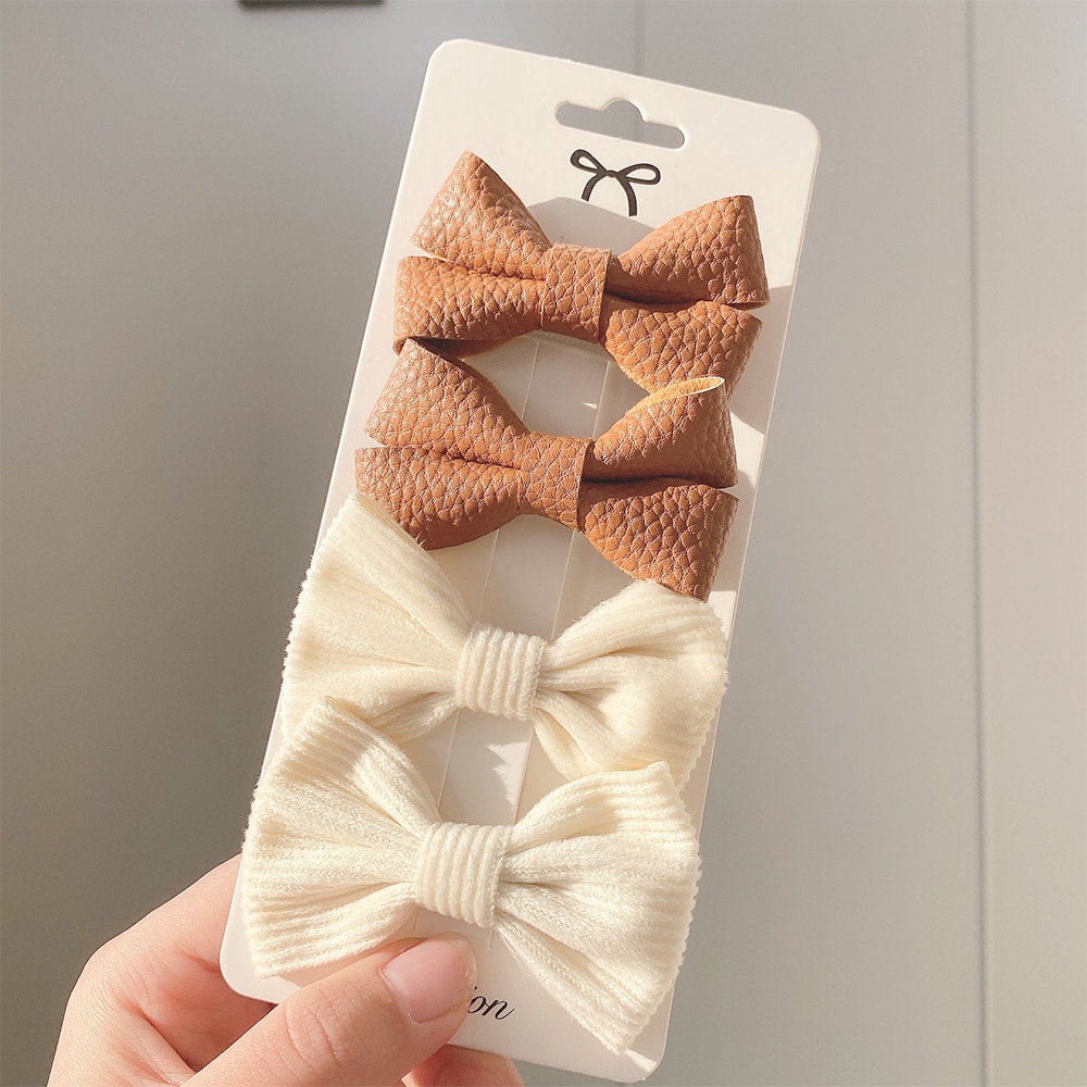 Baby Girl Hair Bows (4 pcs)